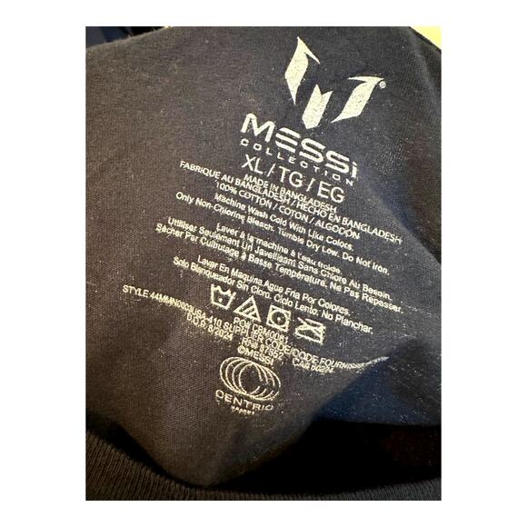 Messi Worldwide Legend #10 Graphic Tee Men’s XL Navy Blue Cotton NWT - Picture 4 of 4